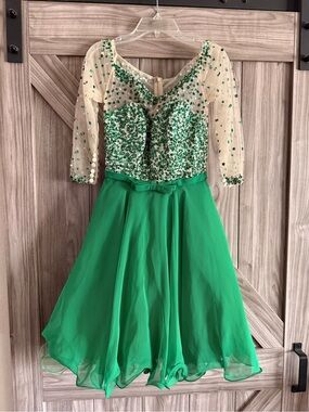Mori Lee Emerald Green Evening Dress